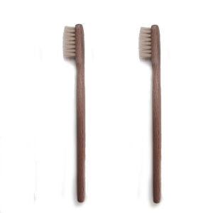 Borstel van hout met geitenhaar wit - 14 MM