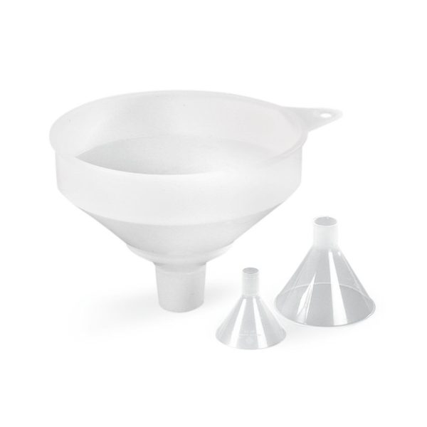 Poedertrechter ROTILABO® HDPE met Zeef Ø253 MM