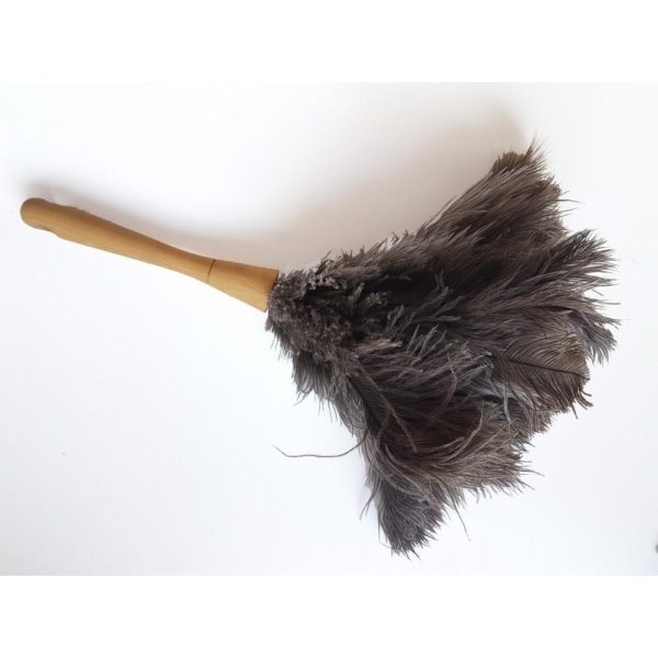 Struisvogel Plumeau 20cm Handvat 18cm - Afbeelding 3