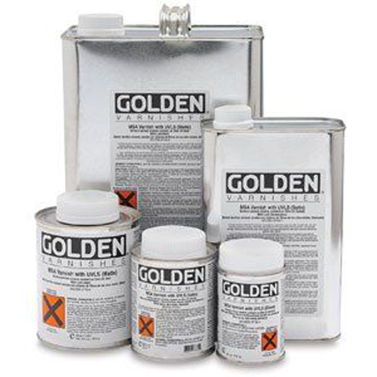 Golden M.S.A. Varnish met anti- U.V. filter glans