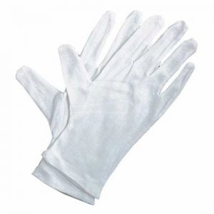 Handschoen katoen - tricot - gebleekt - 6 paar