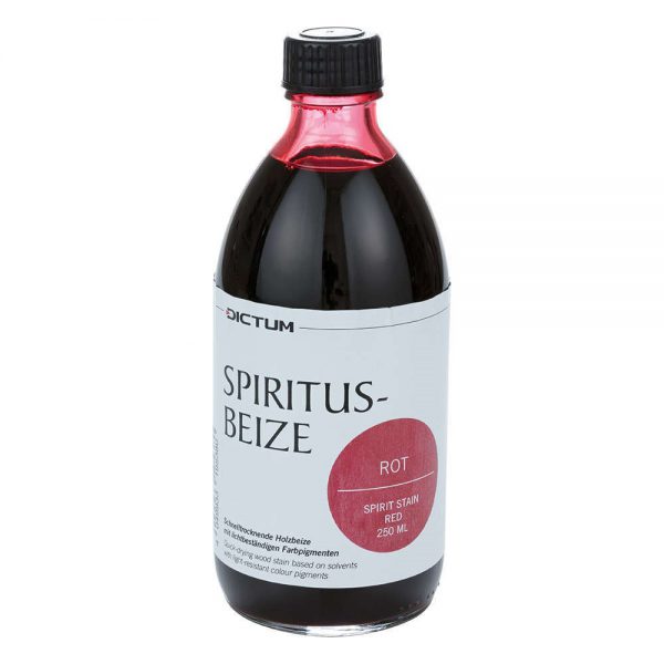 spiritusbeits rood 250 ml fles