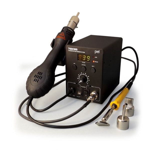 Conserveringswerkstation - Heteluchtpen met verwarmde spatel en accessoires