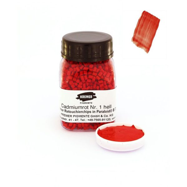 Retoucheerchips - Cadmium Rood Nr. 1, Licht - Afbeelding 2