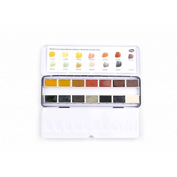 Aquarelset Aardekleuren - Afbeelding 2